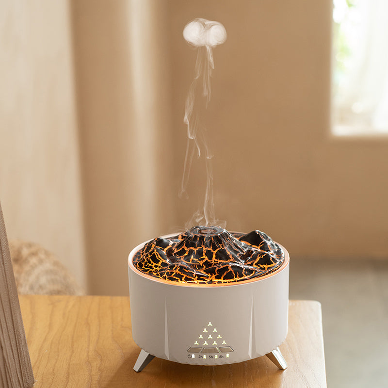 Humidifier Flame & Oil Diffuser With Bluetooth Speaker & White Noise