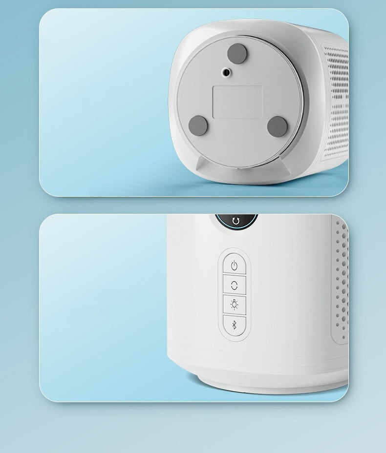 Flügelloser Ventilator mit Bluetooth-Lautsprecher und LED-Licht