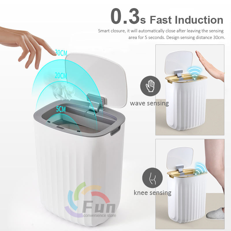 Smart Trash Can With Motion Move Lid