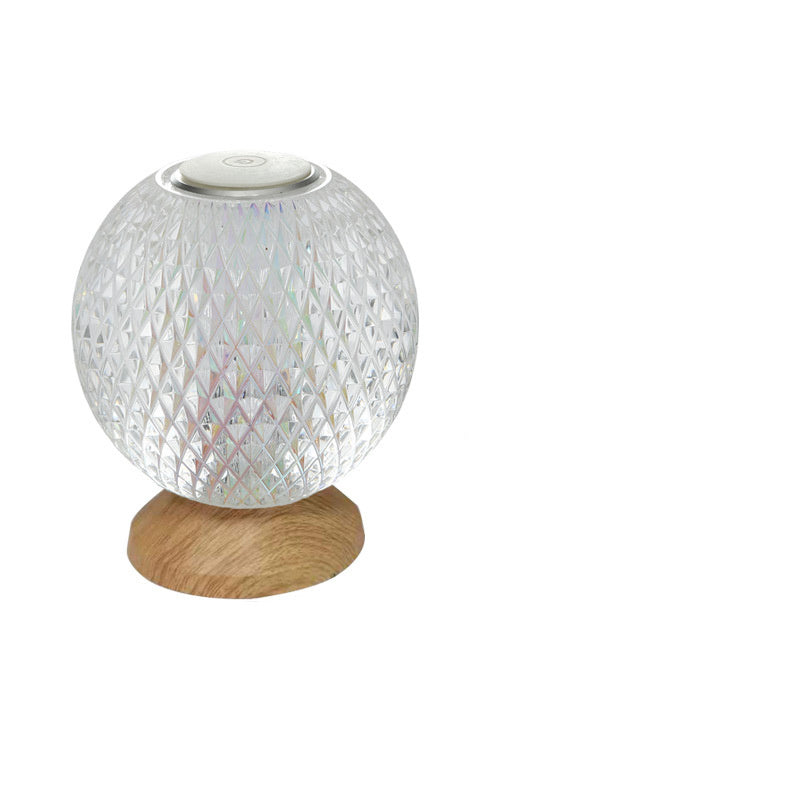Acrylic Crystal LED Bedside Table Lamp With Touch Switch