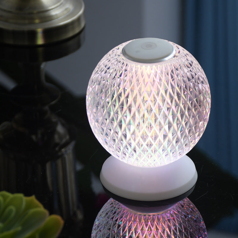 Acrylic Crystal LED Bedside Table Lamp With Touch Switch