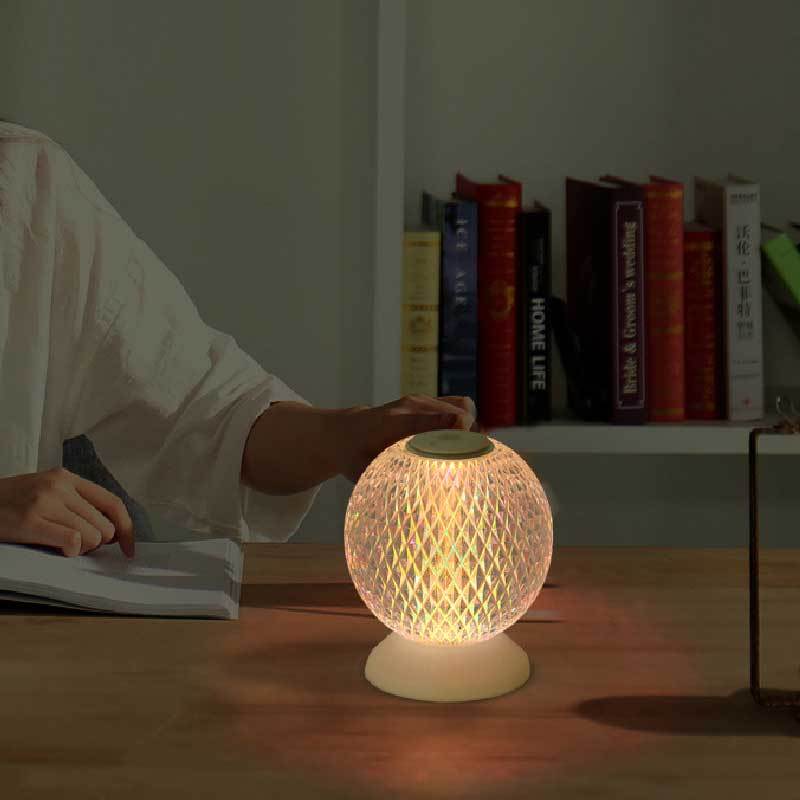 Acrylic Crystal LED Bedside Table Lamp With Touch Switch