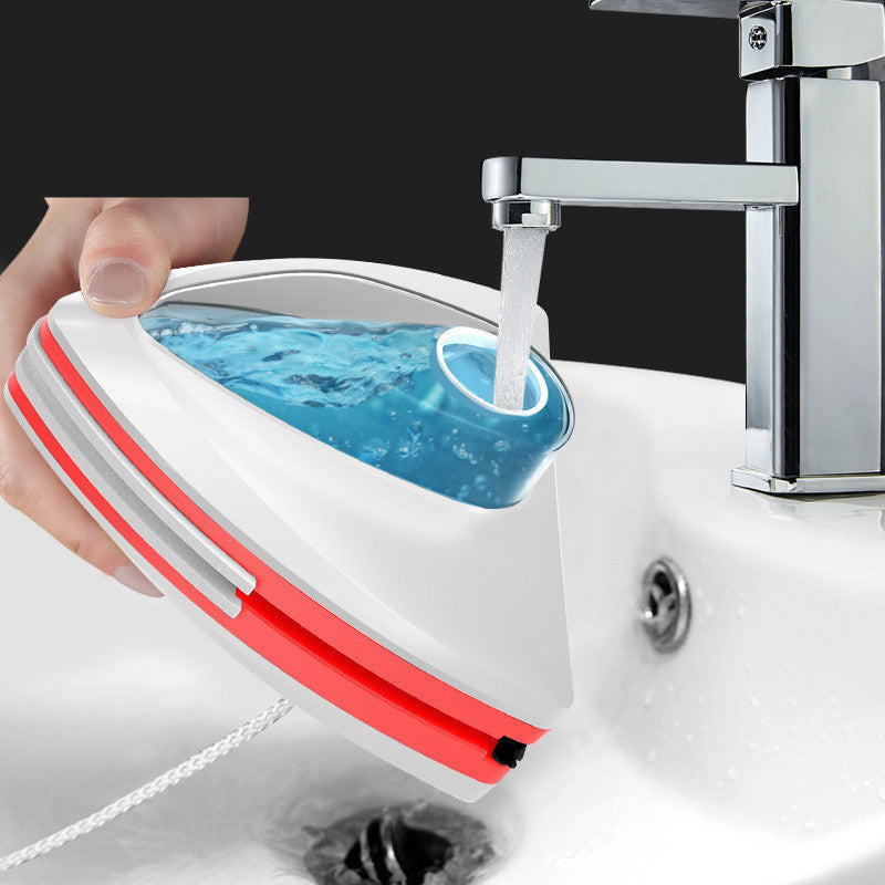 Magnetisches Reinigungswerkzeug für Fenster mit automatischer Wasserableitung