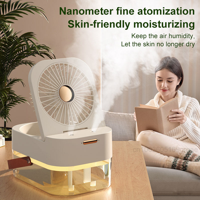Humidifier Spray Fan With Night Light