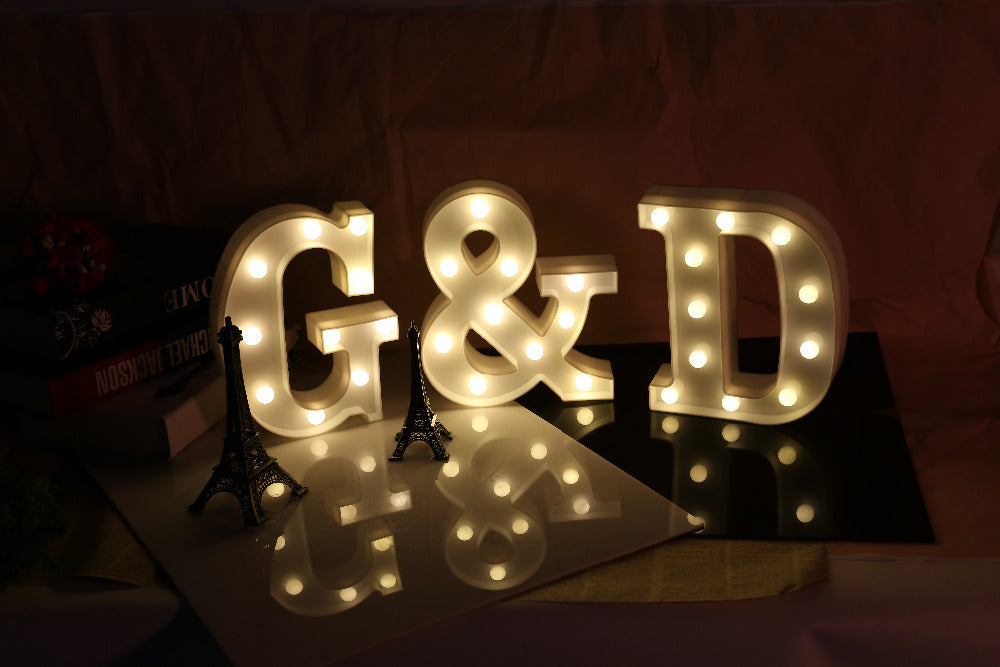 White LED Letters For Decoration