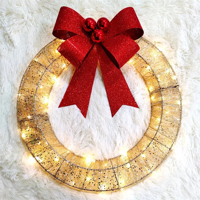 Christmas LED Wreath With Big Bow