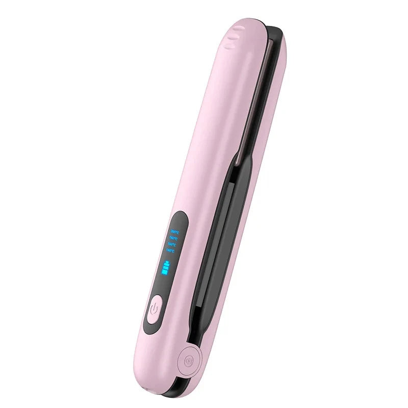 Kabelloser Mini-Haarglätter mit 2-in-1-Roller, max. 200 °C
