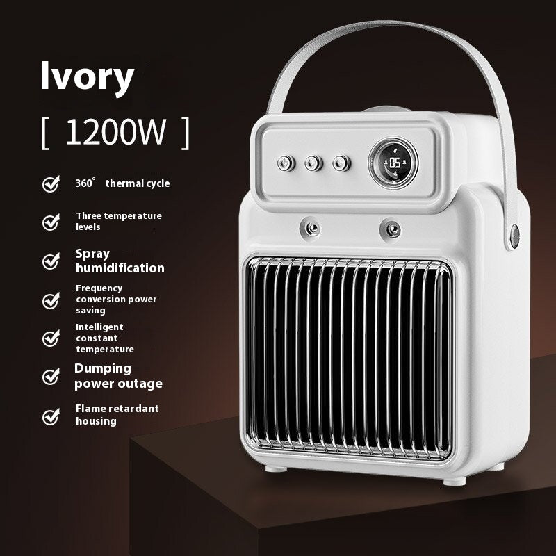 1200 W 2-in-1-Raum- und Tischbefeuchtungsheizung