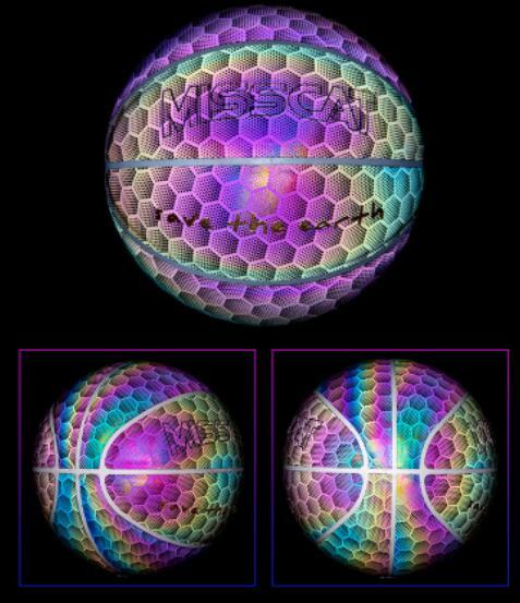 Glowing Luminous Fluorescent Basketball