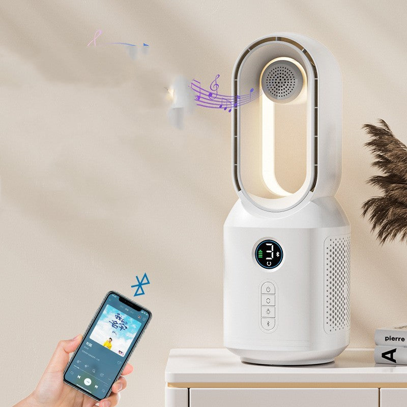 Flügelloser Ventilator mit Bluetooth-Lautsprecher und LED-Licht