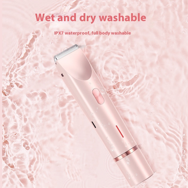 2 In 1 Hair Remover Women's Double Head Shaver Private Area Trimmer