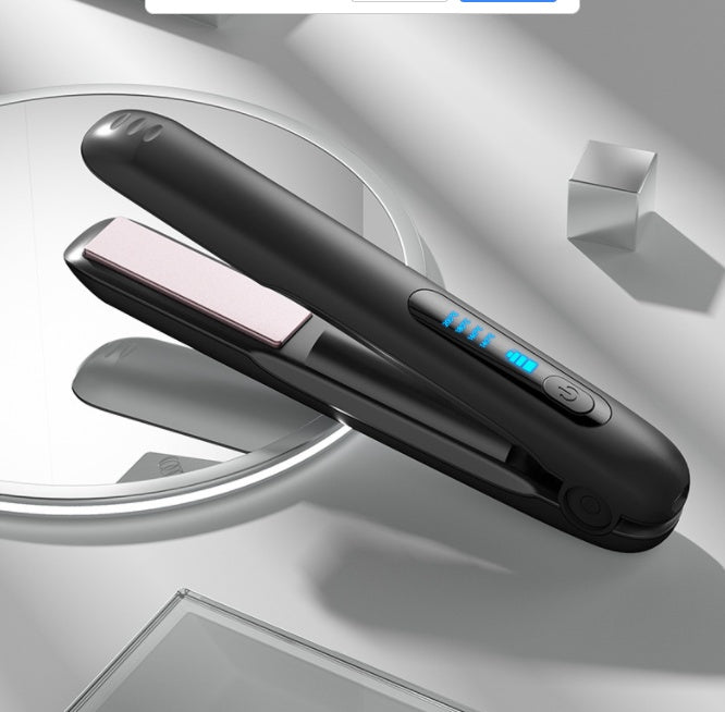 Kabelloser Mini-Haarglätter mit 2-in-1-Roller, max. 200 °C