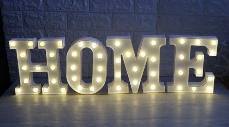 White LED Letters For Decoration