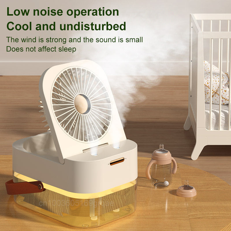 Humidifier Spray Fan With Night Light
