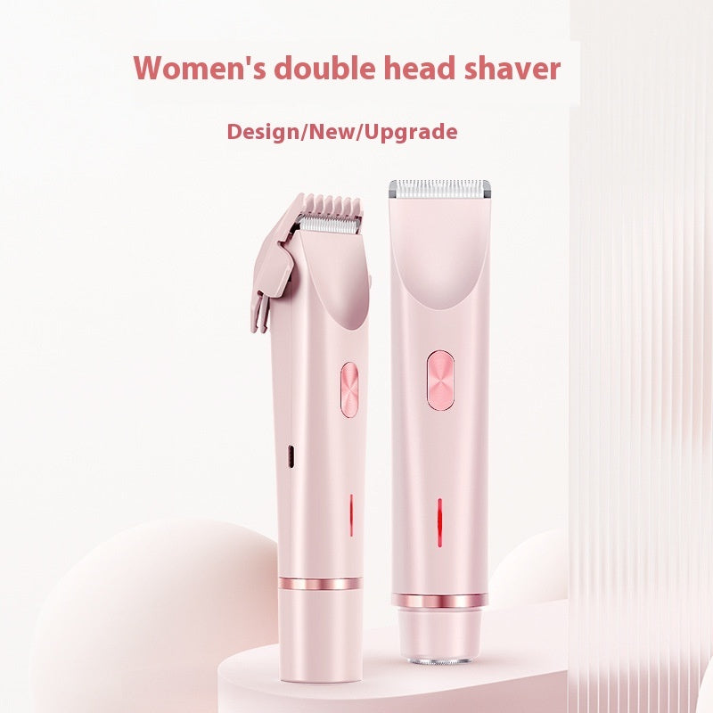 2 In 1 Hair Remover Women's Double Head Shaver Private Area Trimmer