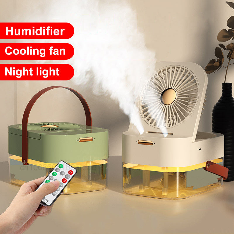 Humidifier Spray Fan With Night Light