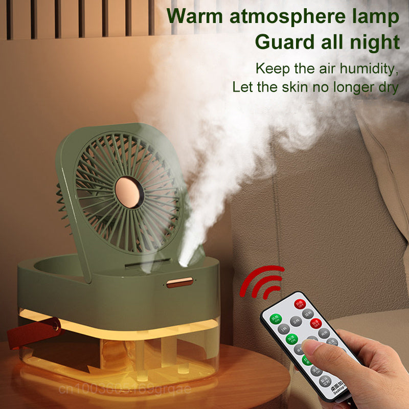 Humidifier Spray Fan With Night Light
