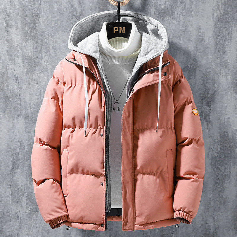Men's Faux 2 Piece Winter Coat