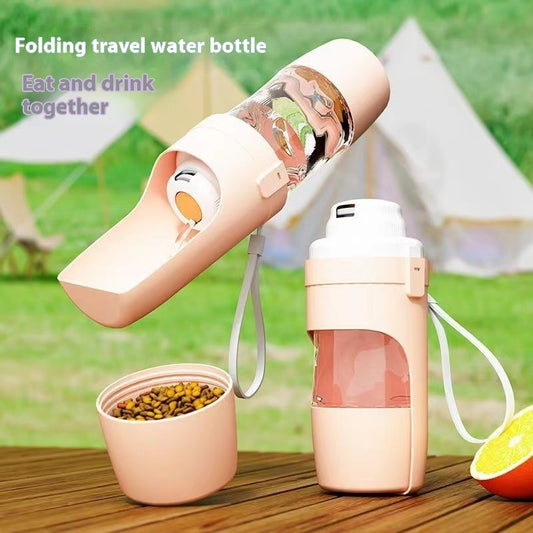 2 In 1 Pet Travel Water & Feeder Dispenser