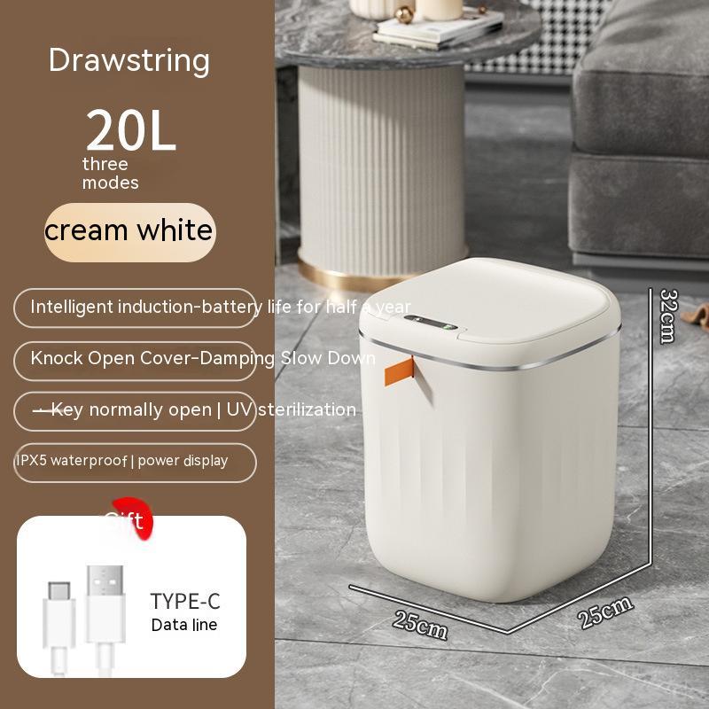 Smart Trash Can With Motion Move Lid