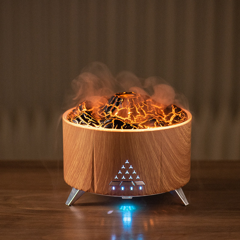 Humidifier Flame & Oil Diffuser With Bluetooth Speaker & White Noise