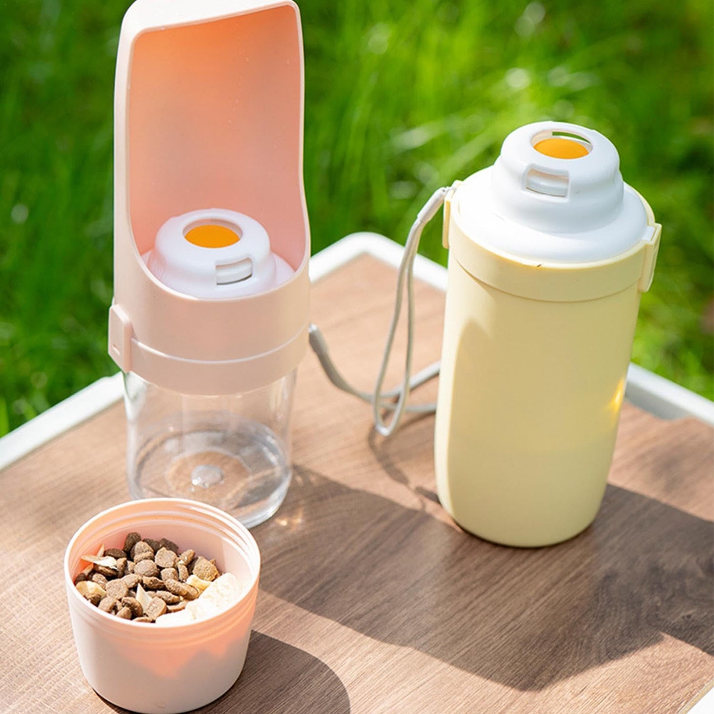 2 In 1 Pet Travel Water & Feeder Dispenser