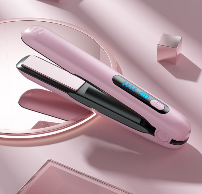 Kabelloser Mini-Haarglätter mit 2-in-1-Roller, max. 200 °C