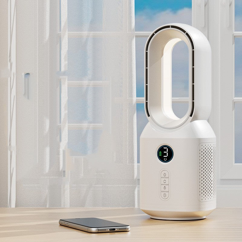 Flügelloser Ventilator mit Bluetooth-Lautsprecher und LED-Licht