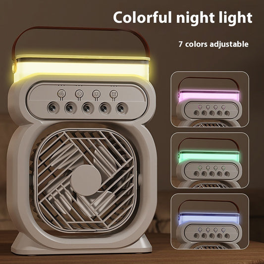 3 In 1 Portable Air Conditioner With LED Night Lights