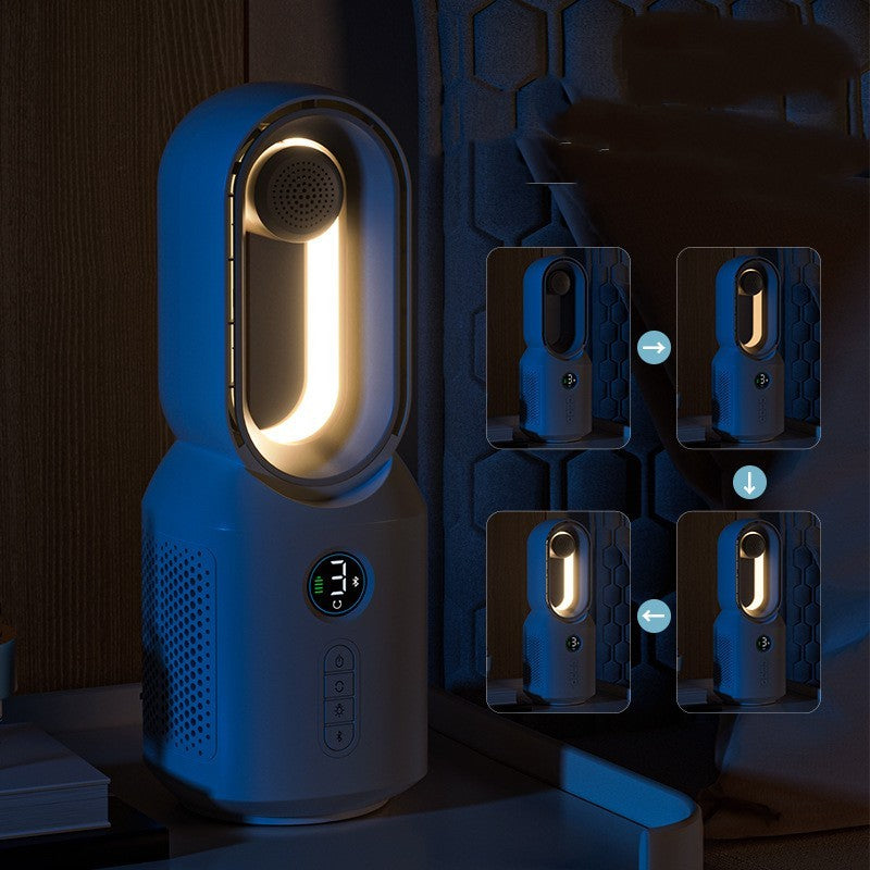 Flügelloser Ventilator mit Bluetooth-Lautsprecher und LED-Licht