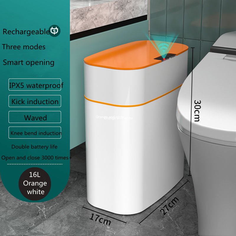 Smart Trash Can With Motion Move Lid