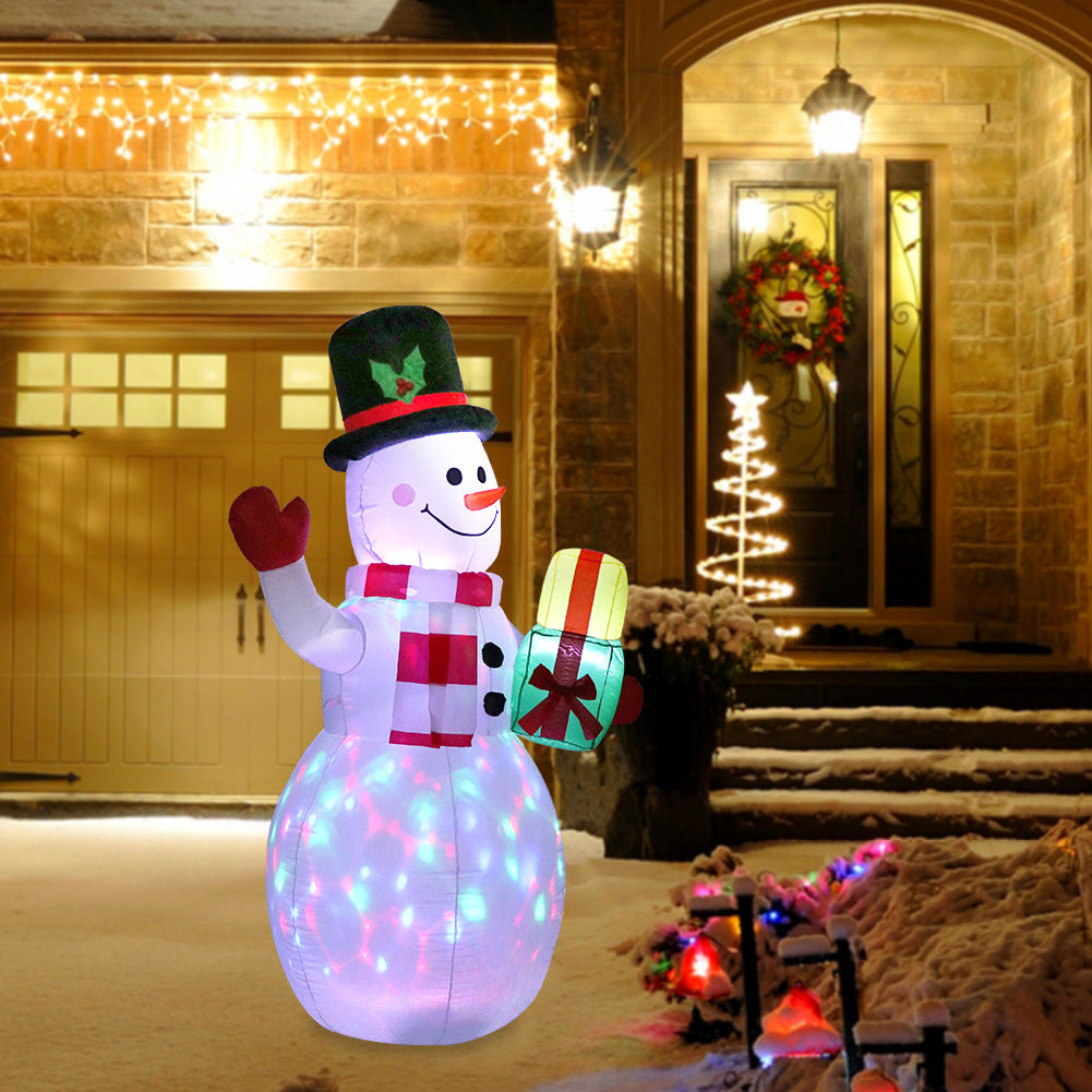 Christmas LED Lights Glowing Santa / Tree / Snowman Inflatables