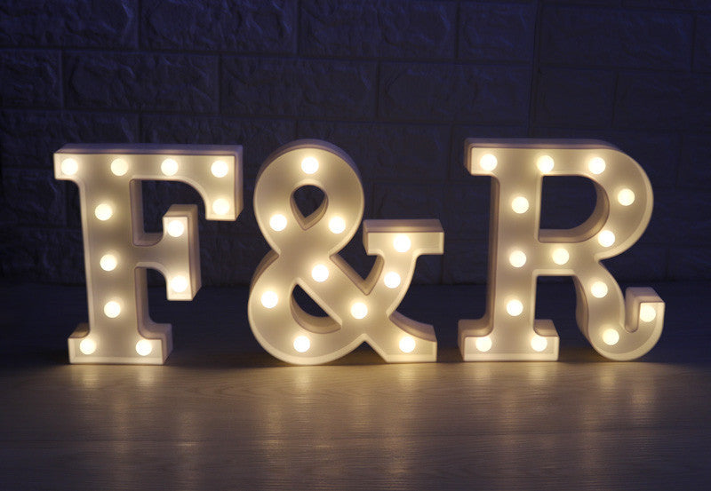 White LED Letters For Decoration