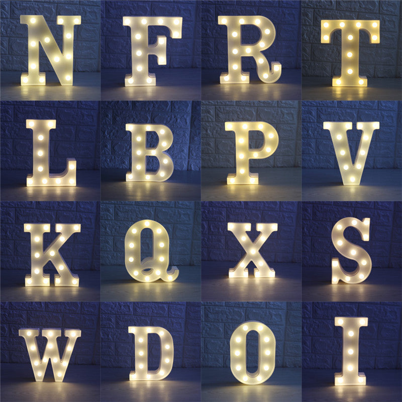 White LED Letters For Decoration