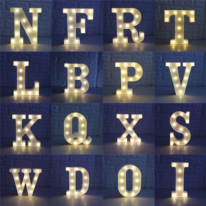 White LED Letters For Decoration