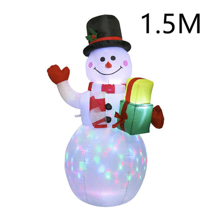 Christmas LED Lights Glowing Santa / Tree / Snowman Inflatables