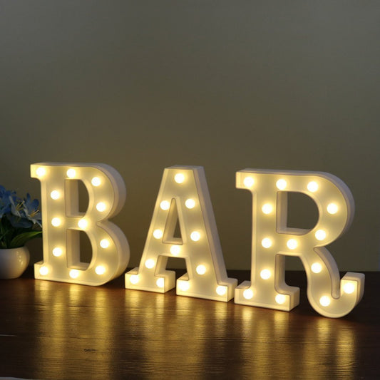 White LED Letters For Decoration