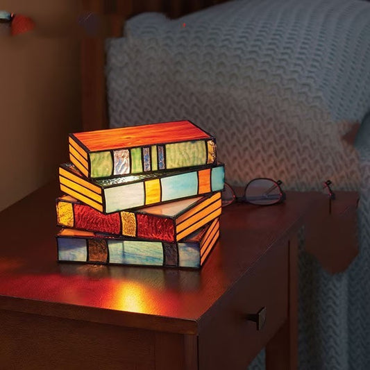 Stacked Books Table Lamp