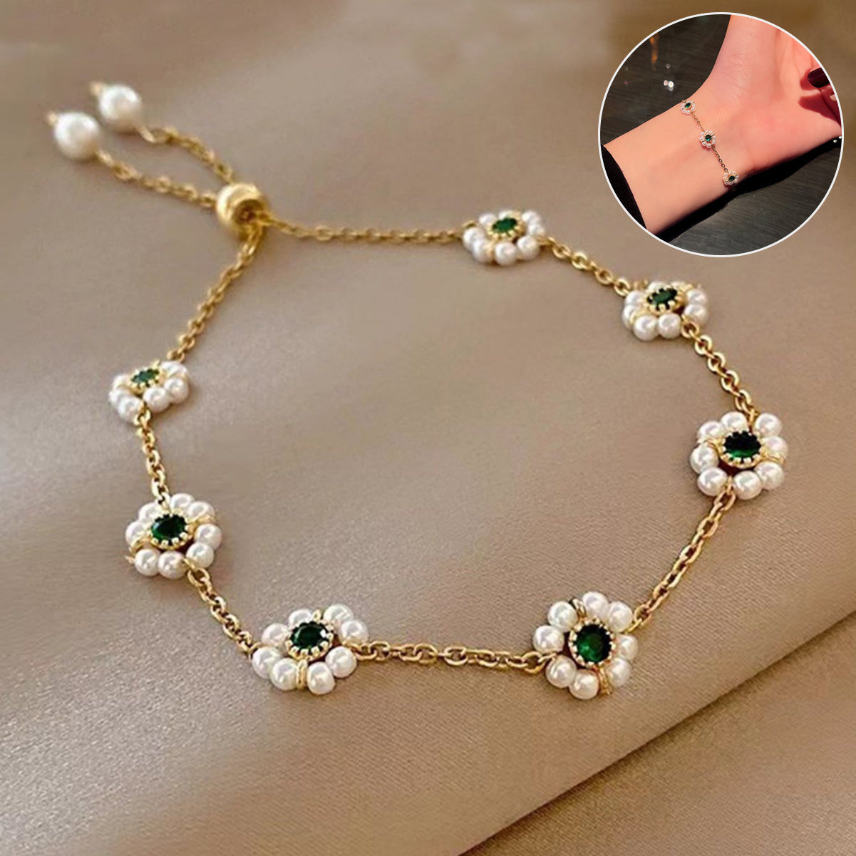 Pearl Flower Bracelet