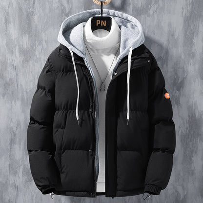 Men's Faux 2 Piece Winter Coat