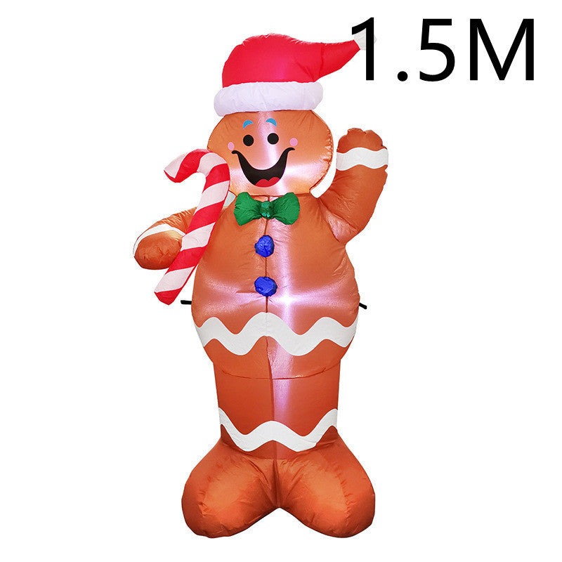 Christmas LED Lights Glowing Santa / Tree / Snowman Inflatables