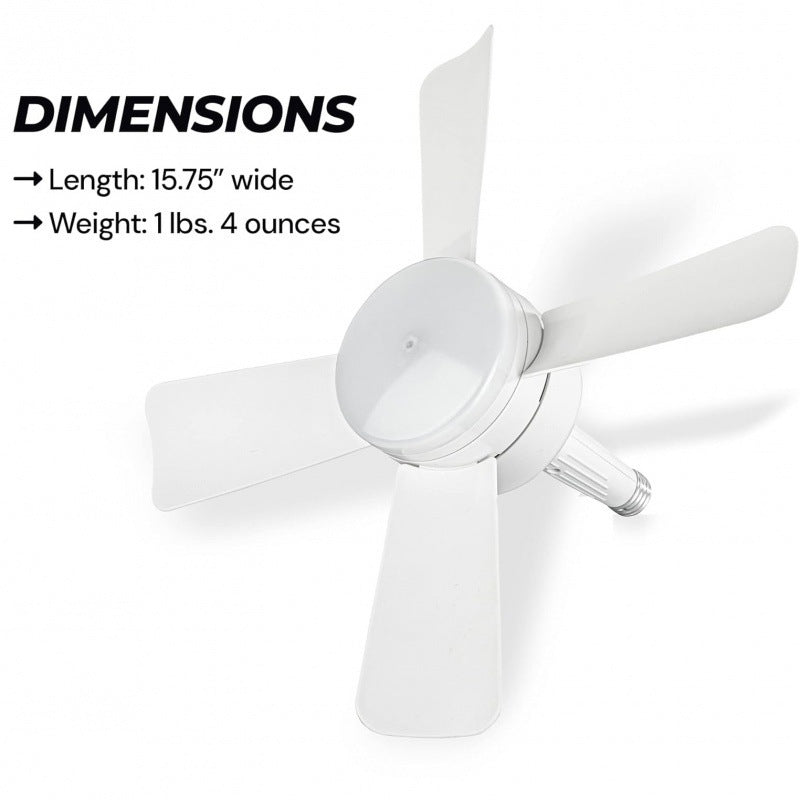 Screw In Fan Light With Remote