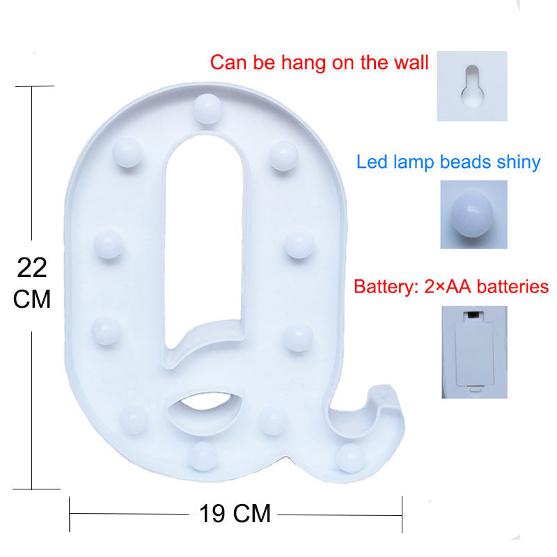 White LED Letters For Decoration
