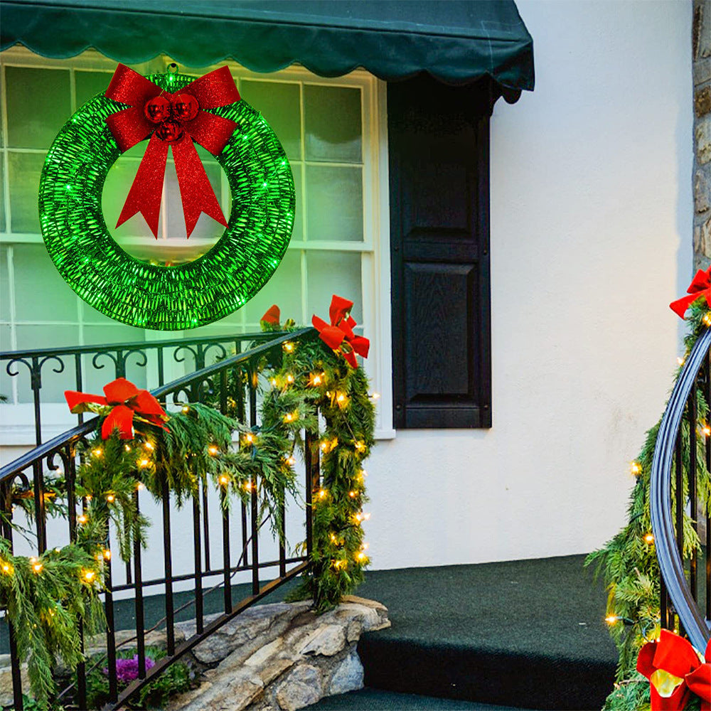 Christmas LED Wreath With Big Bow