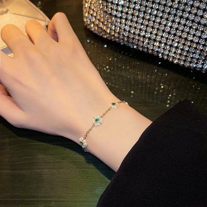 Pearl Flower Bracelet