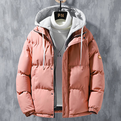 Men's Faux 2 Piece Winter Coat
