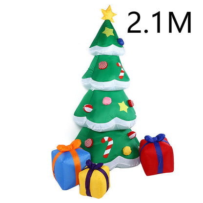 Christmas LED Lights Glowing Santa / Tree / Snowman Inflatables