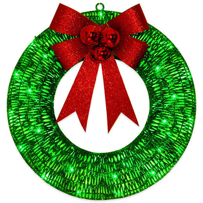 Christmas LED Wreath With Big Bow