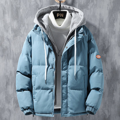 Men's Faux 2 Piece Winter Coat